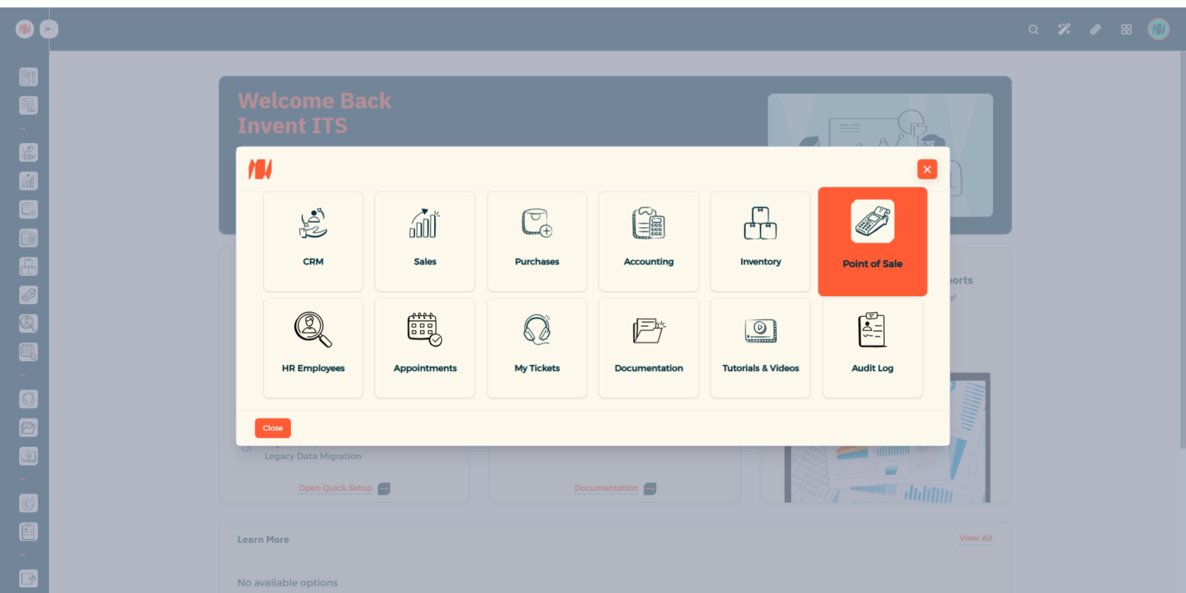 Step 2 - select POS