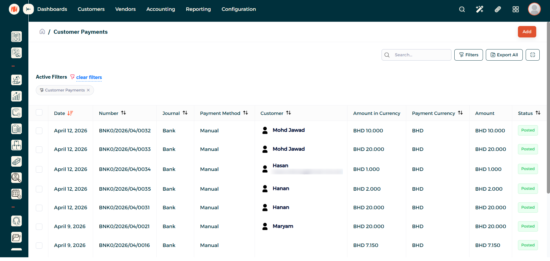 Step 4 - Add Customer Payment
