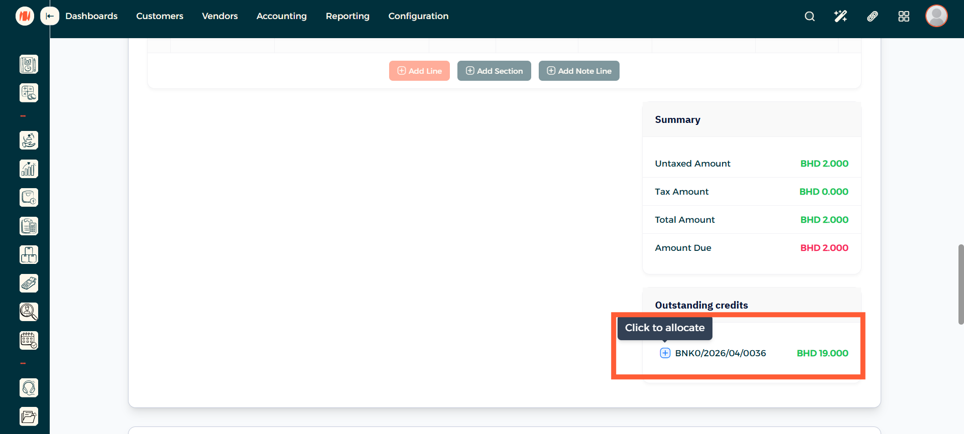 Step 6 - Use Wallet from Invoices