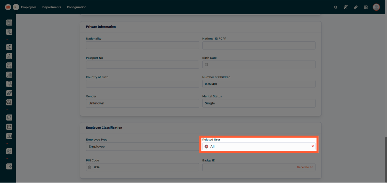 Step 8 - Create Employee Profile