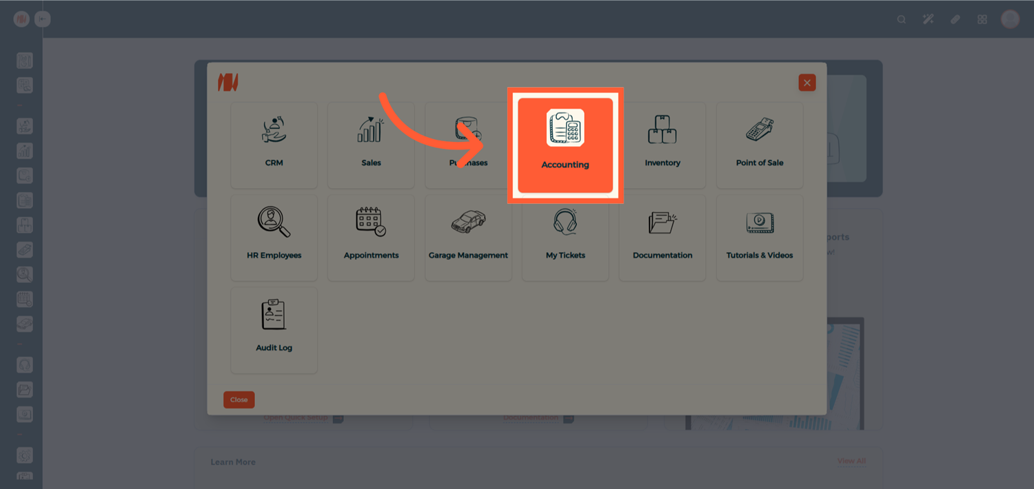 Step 1 - Open Journal Dashboard