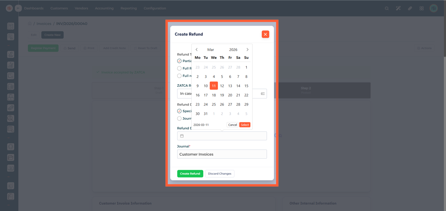 Step 2 - Check Credit Note Status